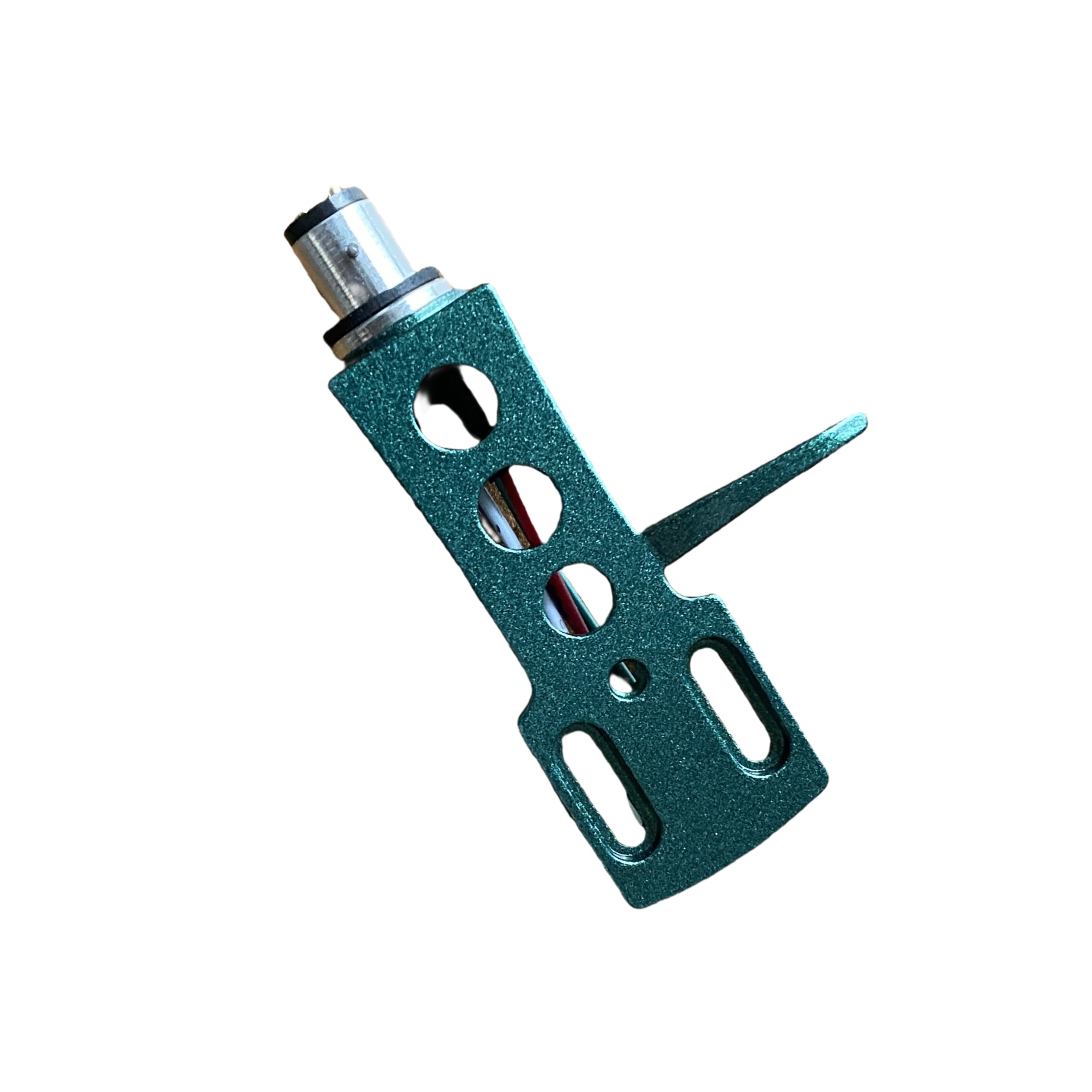 Universal HiFi DJ LP tocadiscos montaje en cubierta aleación de aluminio chapado en oro conector de 4 pines incluye cables-tres colores disponibles: Verde