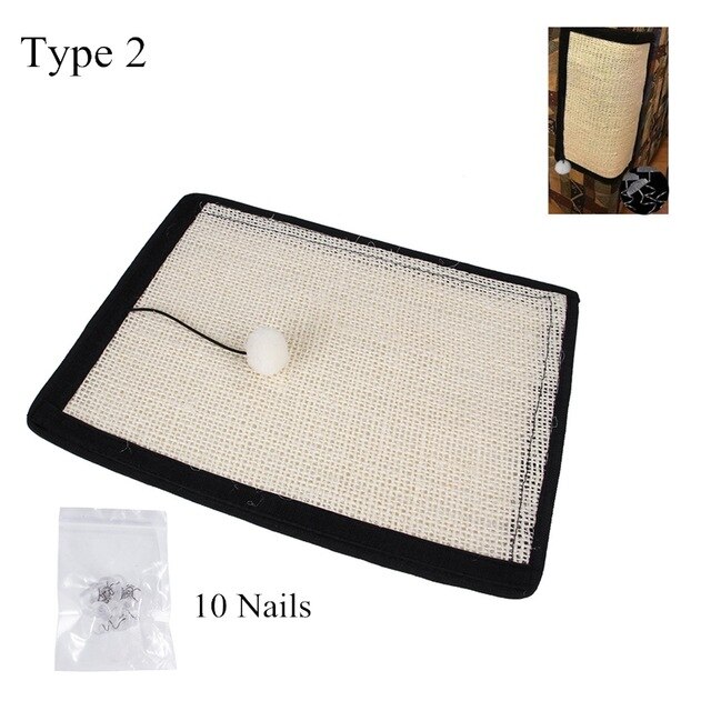 Cat Kitten Scratch Board Furniture Protect Pad Sisal Scratching Post Grinding Claw Mat Furniture Sofa Protection Shield Pad: B