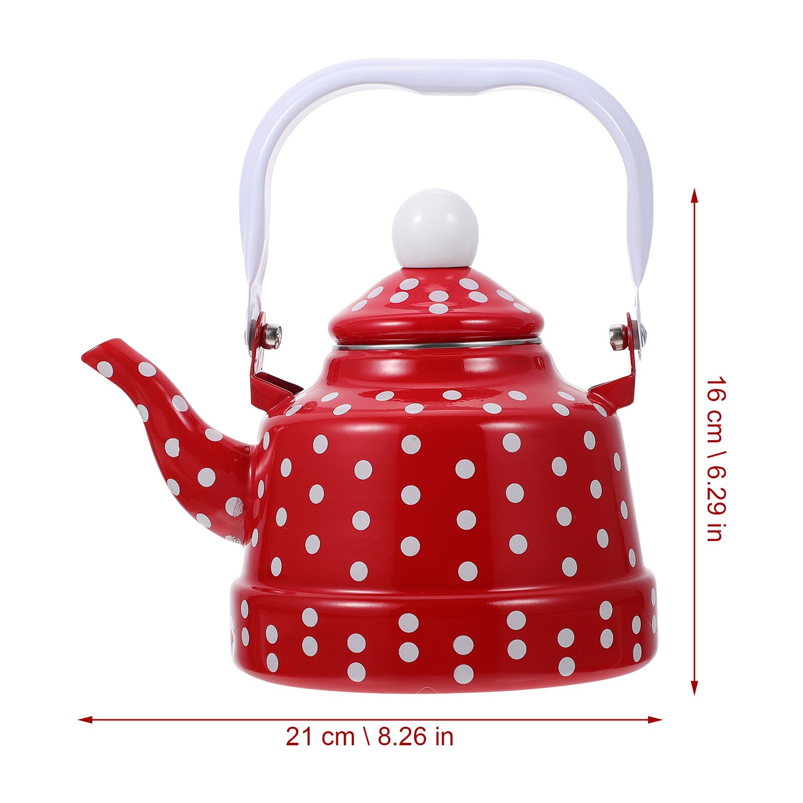 Bouilloire à eau bouillante pour maison de thé, motif de points d&#39;émail, bouilloire à eau bouillante, bouilloire domestique