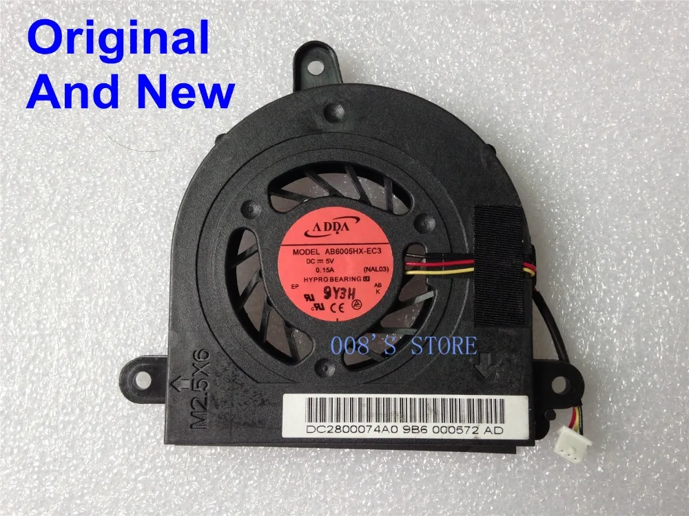 Nowy wentylator chłodzący procesor do ACER Aspire 5534 5538 5538G Ventola AB6005HX-EC3 NAL03 DC 5V 0.15A 3-pinowy radiator chłodzący