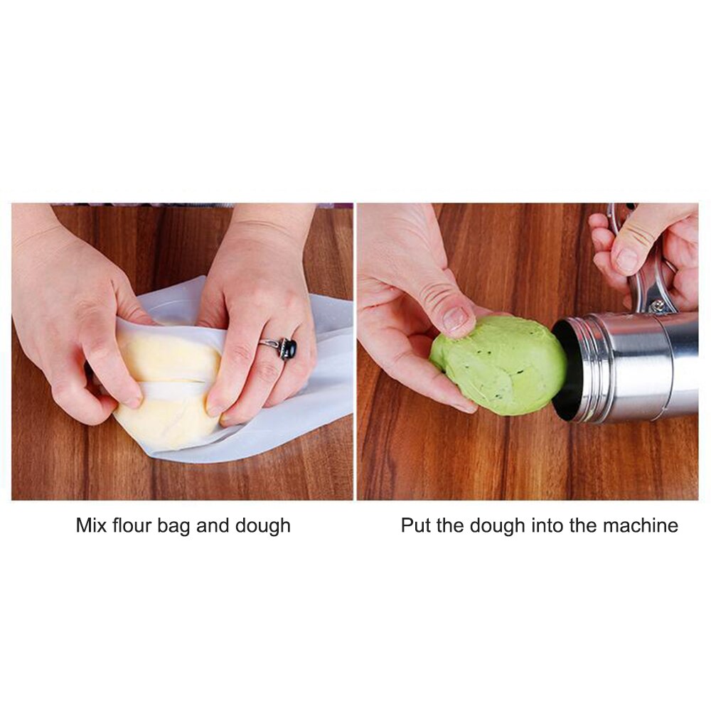 Utensilios de cocina Máquina Manual de fideos prensa máquina de Pasta manivela cortador de frutas exprimidor de utensilios de cocina con 5 moldes de prensado que hacen espagueti