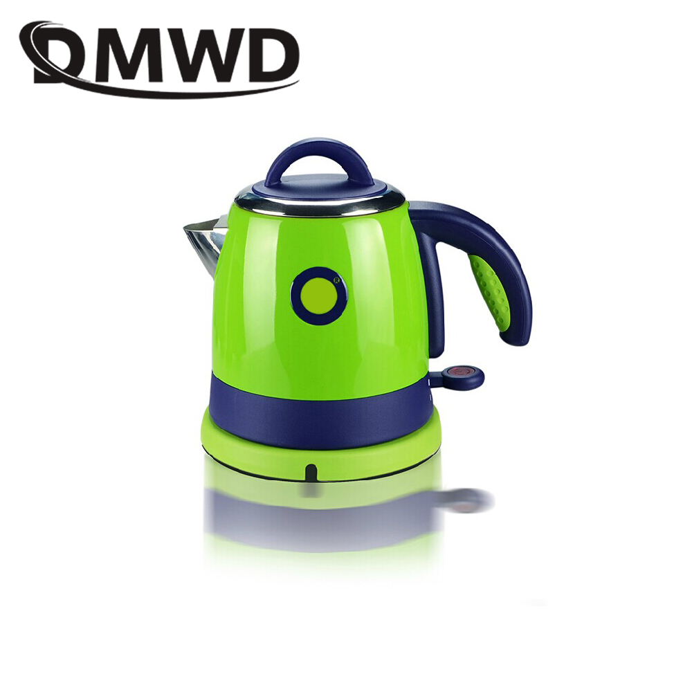 Long Spout Mouth Stainless Steel Heating Water Boiler Electric Kettle Auto Power off Boiling Heater Drip Coffee Tea Pot 0.8L