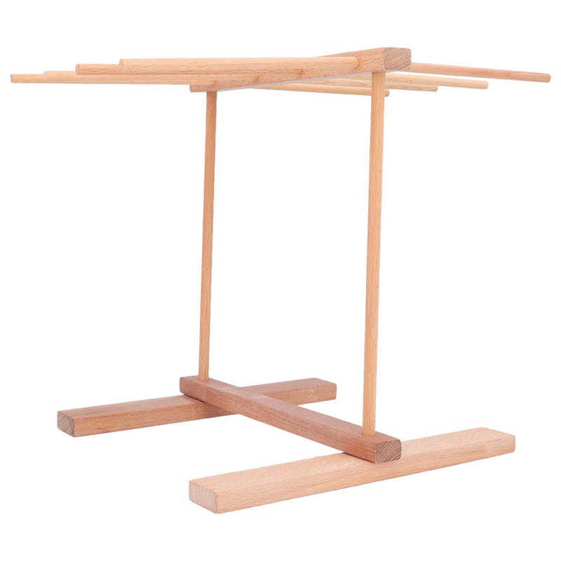 Wooden Noodle Drying Rack Prevent Slipping Easy To Store Wood Pasta Drying Rack for Home