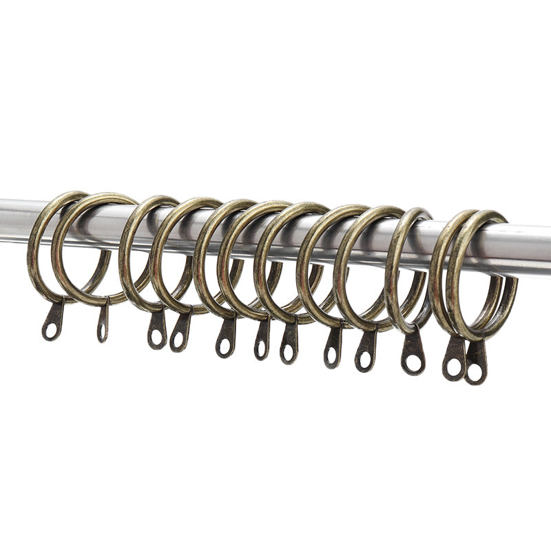 12 Stuks Gordijn Ring Metalen Opknoping Ring Gordijn Clips Gereedschappen Gordijn Haken Home Decor Gordijn Decoratieve Messing/Sliver/zwart