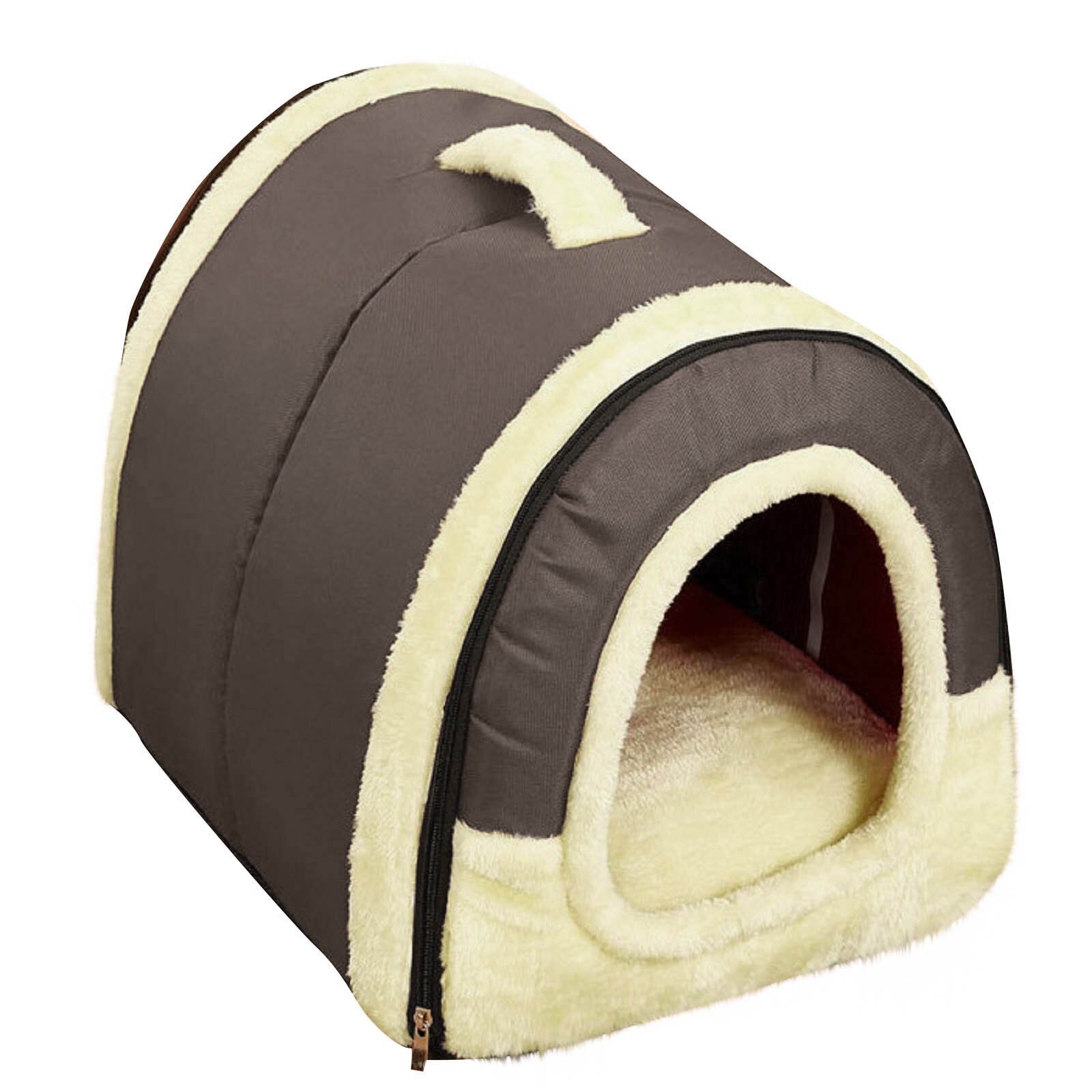 Comfortabele Pluche Kennel Honden Huisdier Kattenbakvulling Diepe Slaap Pv Kattenbakvulling Slapen Bed Kat Hond Huis Kattenbakvulling Slapen Bed honden Huisdieren: Default Title