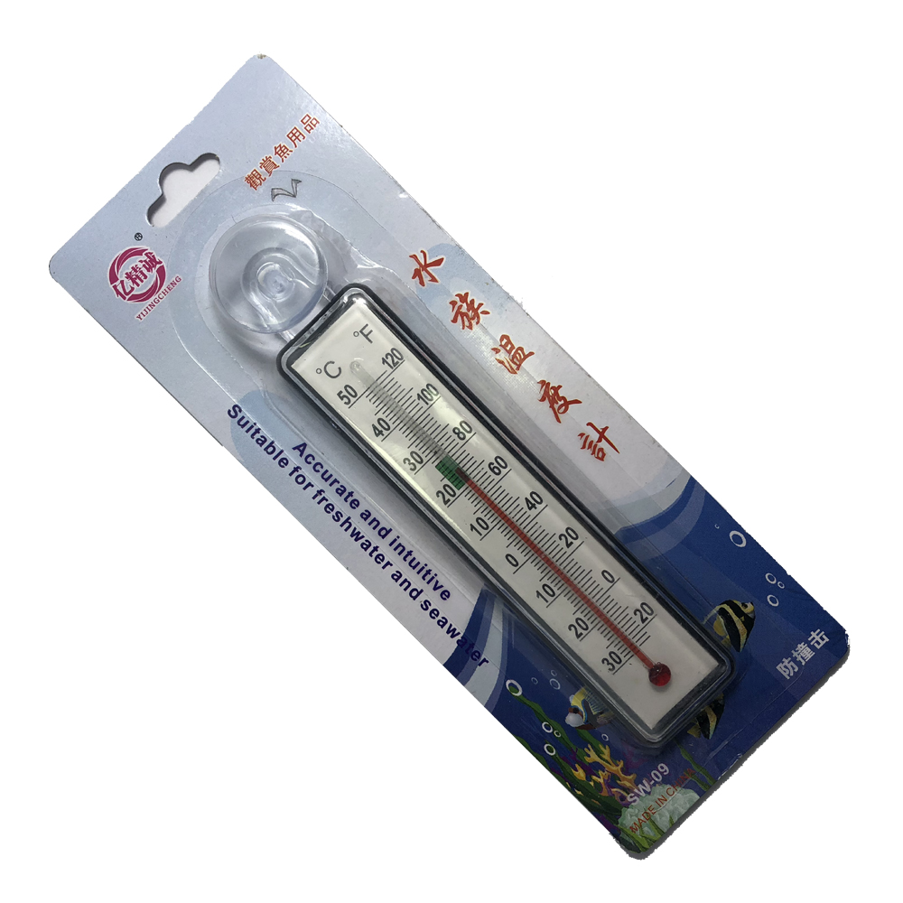 Akvarietermometer glasrør ferskvand saltvand akvariefisk temperatur nedsænket sug akvarier tank dekor funktion