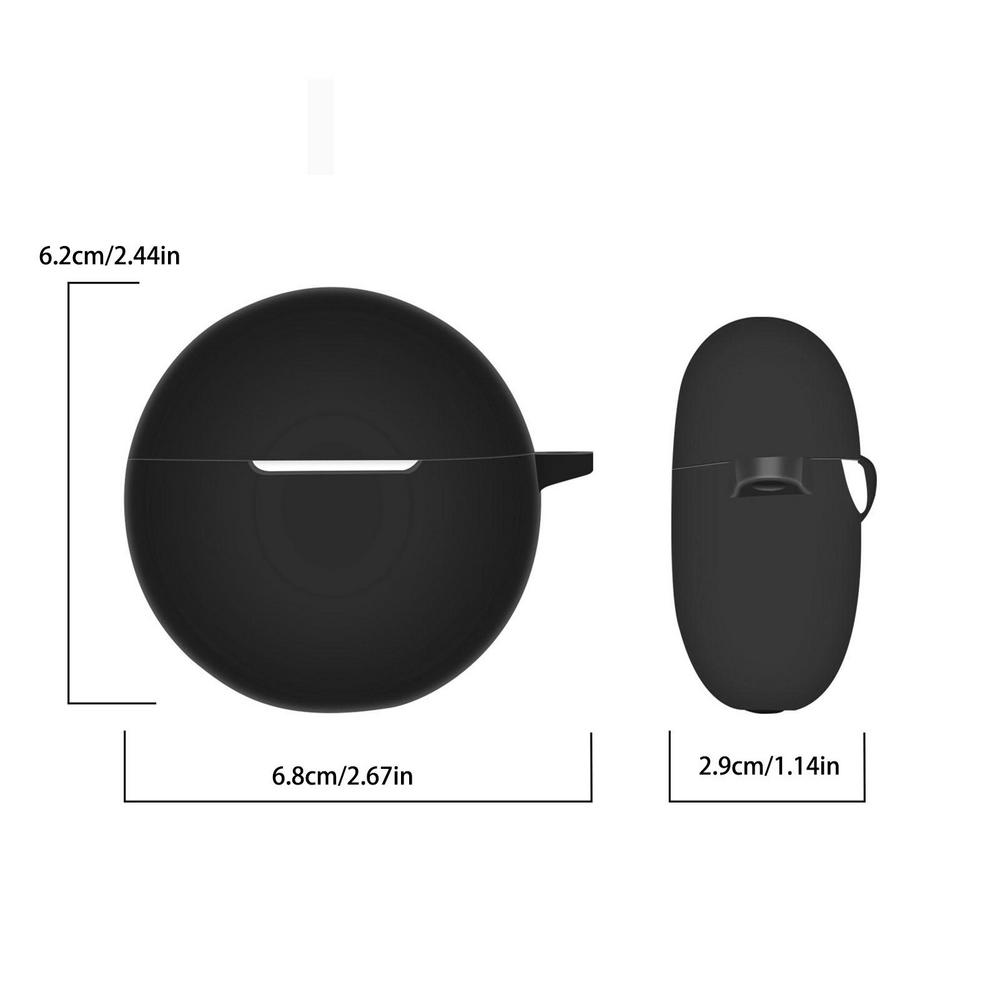 Wireless Earphone Case For OPPO Enco Buds 2 Earphones Shockproof Anti Lost Silicone Shell Anti Dust Protective Air Buds Cover: black
