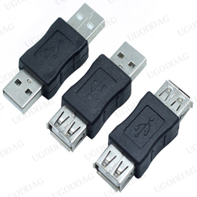 USB2.0 AM mannelijk naar AF vrouwelijk adapter USB mannelijk naar mannelijk adapter verlengkop USB vrouwelijk naar vrouwelijk conversiekabel