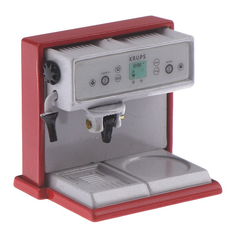 Maßstechen 1:12 Puppenhaus Hause DecorMetal Kaffeemaschine Simulation Küche Möbel Puppe Haus Miniatur Zubehör