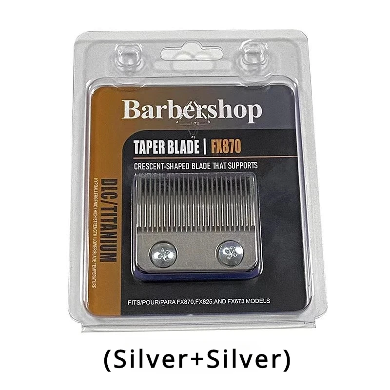 Hair Trimmer Replacement Blades Suitable For BabylissPRO Barberology FX870/FXF880/FX810/FX825/FX673N Clippers: Clear