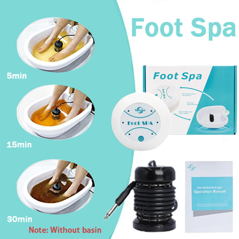 Máquina iônica de desintoxicação de pés, spa, massageador de desintoxicação, mini banho de pés sem bacia, matrizes de terapia, ferramentas de massagem aquática