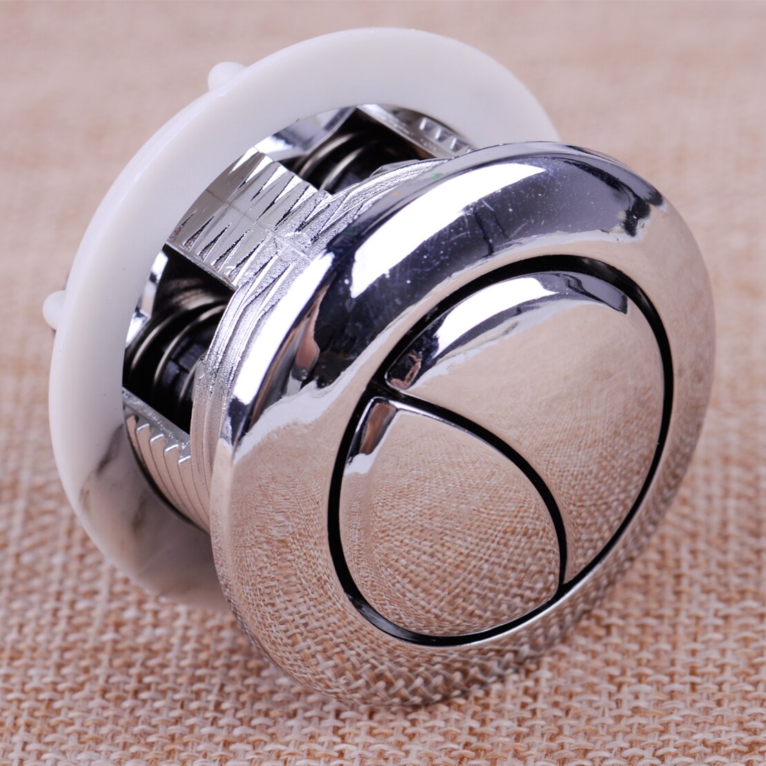 38 /48 / 58mm Dual Flush Push Button Toilet Rod Skin Water Saving Chrome Plated ABS Tools