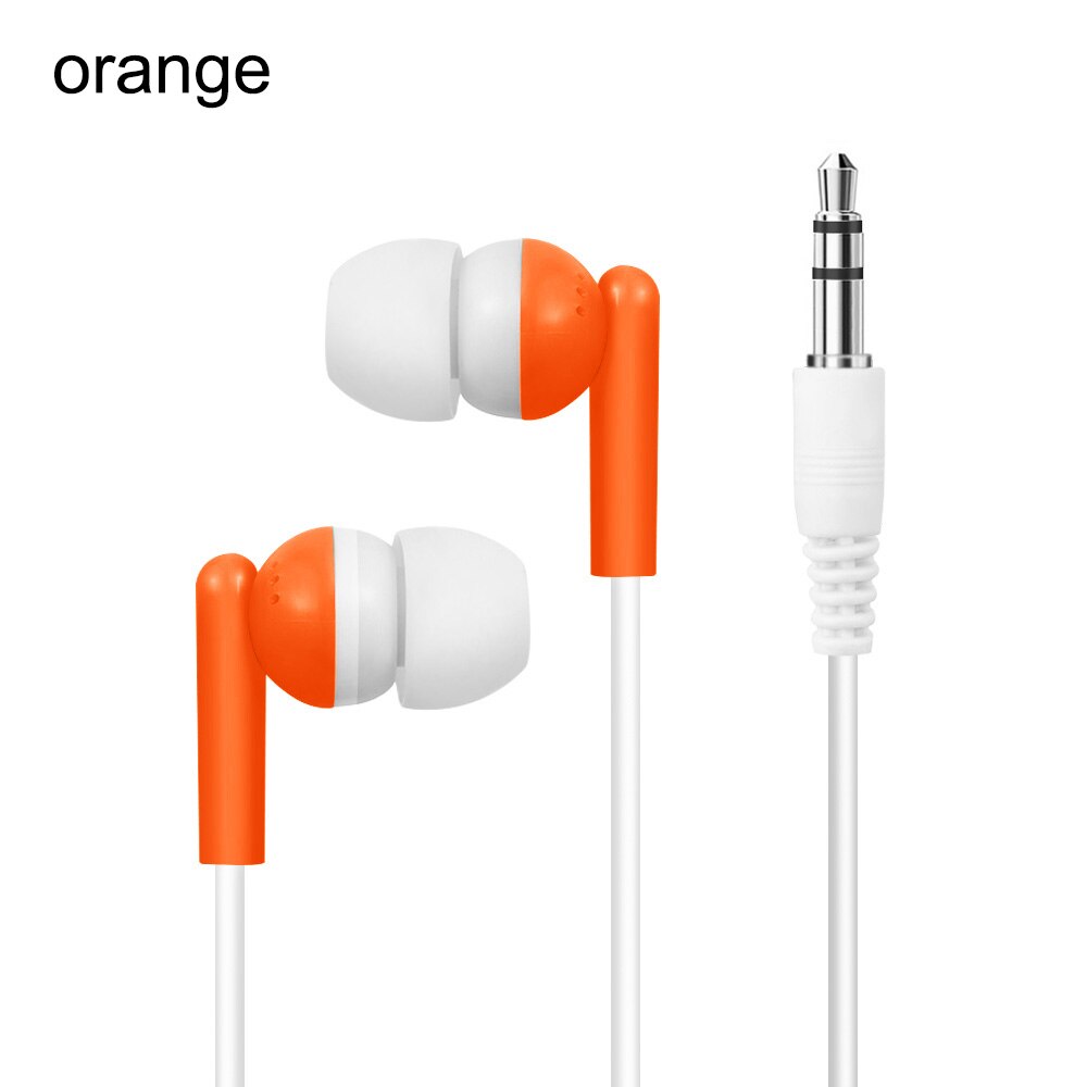 1PC 3.5mm Microphone Headset Noise Cancelling Stereo Headset Head Headphone Earphones For PC Computer Phone: orange