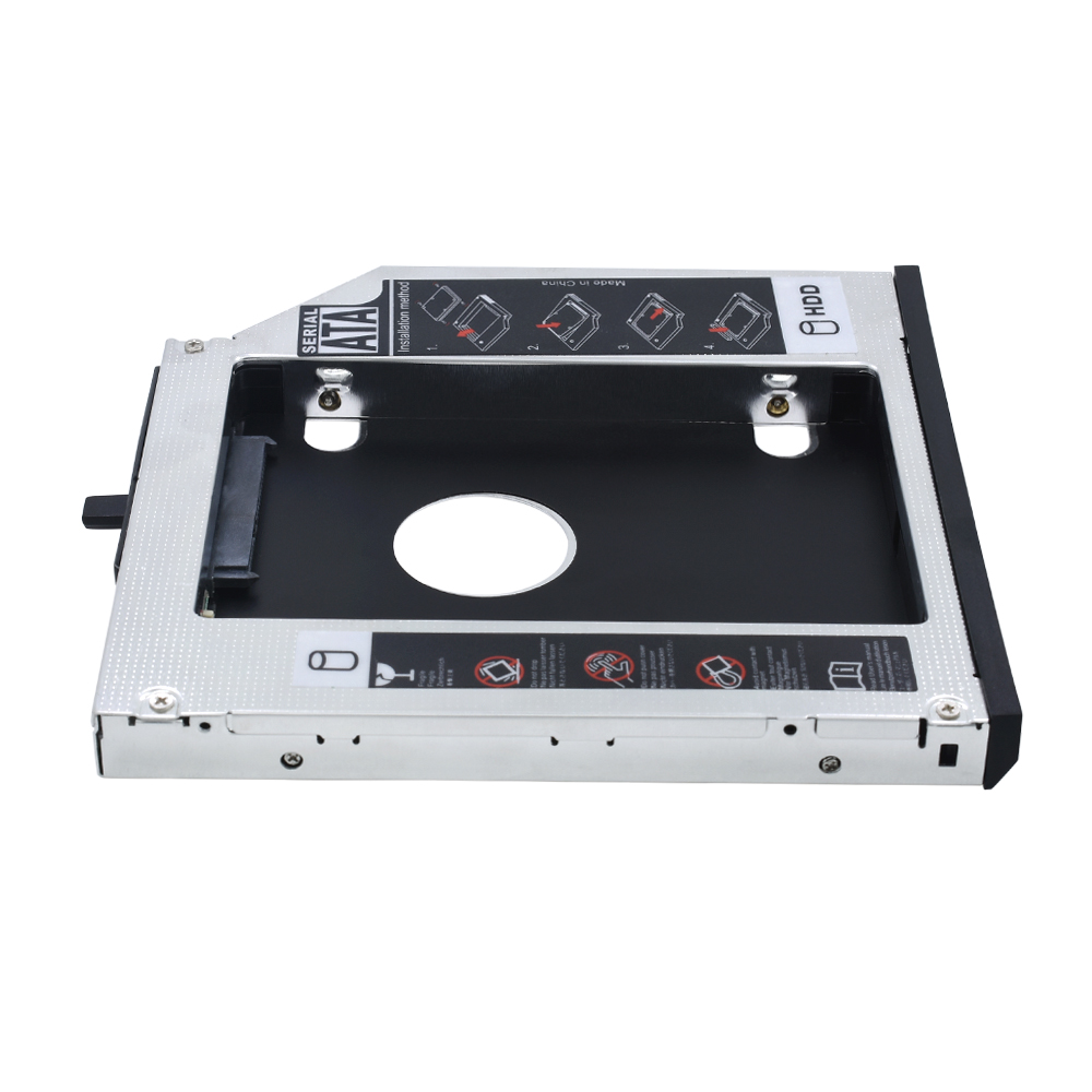 Til lenovo thinkpad  t420 t430 t510 t530 w700 optibay aluminium 2.5 &quot; ssd etui hdd kabinet 2nd hdd caddy 12.7mm sata 3.0