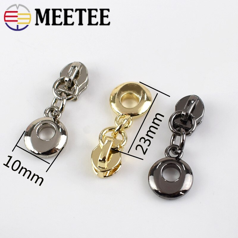 50 st 3#  o ringar metall blixtlås för nylon dragkedjor gör det själv handgjorda kläder plagg zip reparation kit väska tillbehör