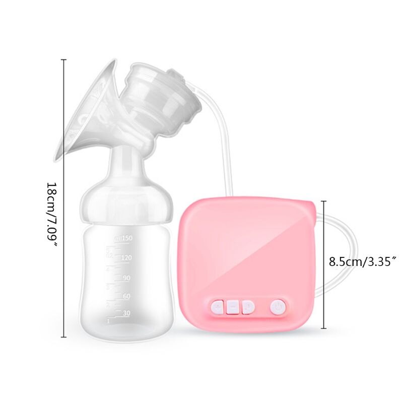 Electric Breast Pump Automatic Milker with Baby Bottle Suction Milk Extractor