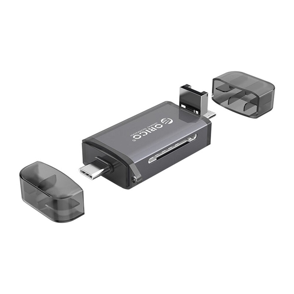 ORICO-lector de tarjetas 6 en 1, USB 3,0, 2,0, tipo C a SD, Micro SD, adaptador TF, OTG inteligente, lector de tarjetas de memoria SD para ordenador portátil: USB2.0