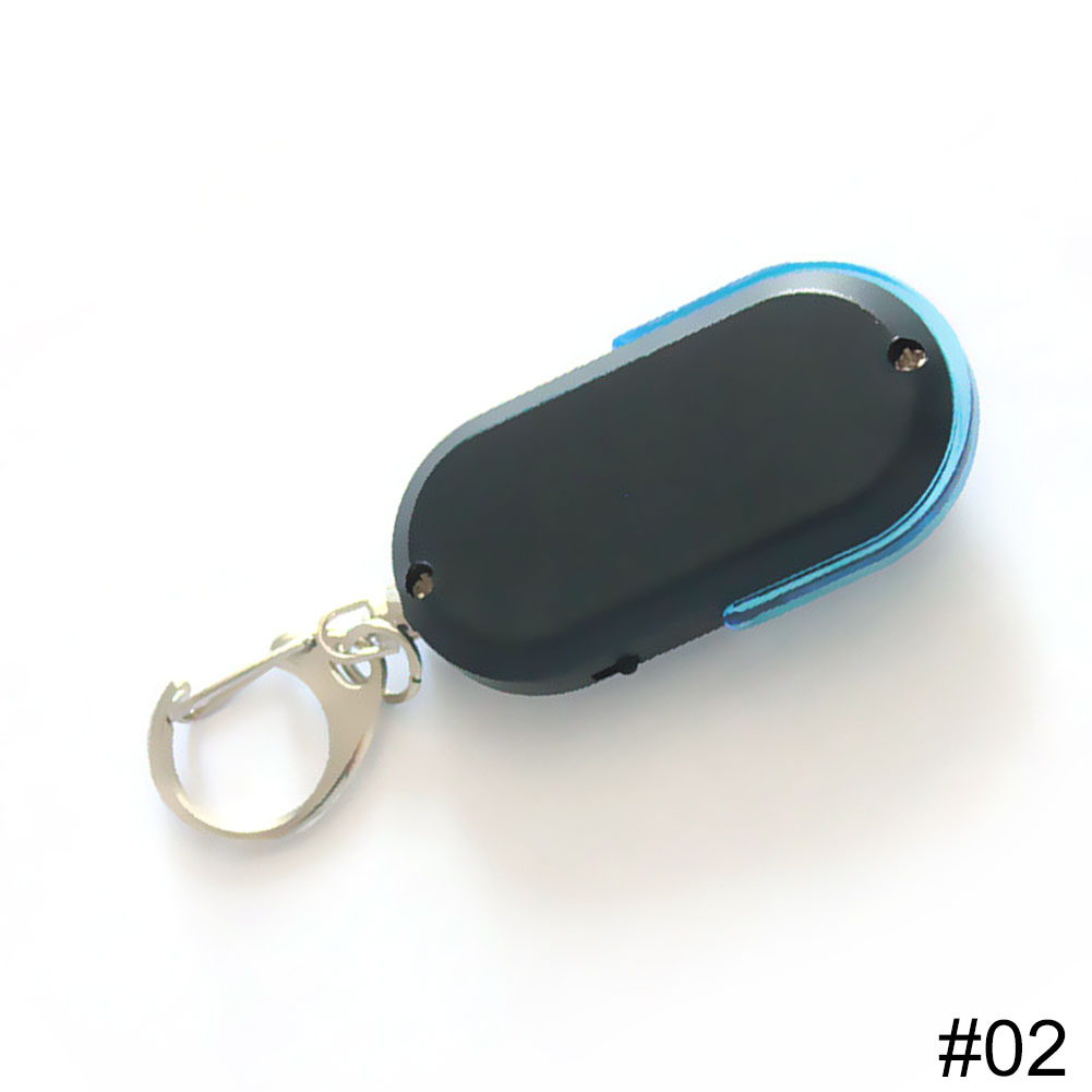 Mini Anti Lost Key Finder Locator Anti-Lost Alarm Key Finder Locator Keychain Whistle Sound With LED Light Sensor Tools: Blue