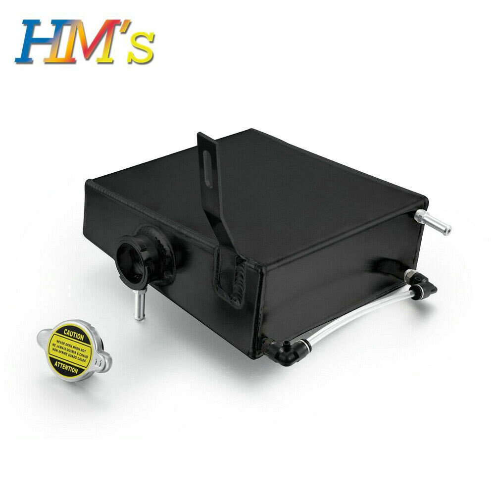 Chrome 2L Aluminum oil tank Radiator Coolant Overflow Tank kit for Supra MK III IV 7MGTE 2JZGT