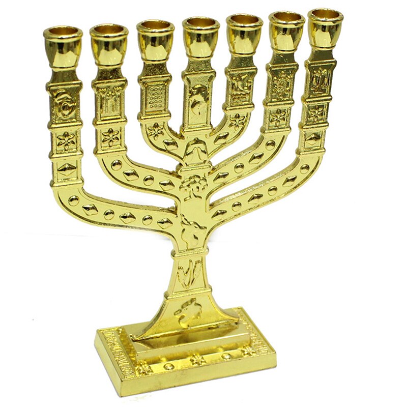 Jødisk menorah lysestager religioner kandelabre hanukkah lysestage: Default Title
