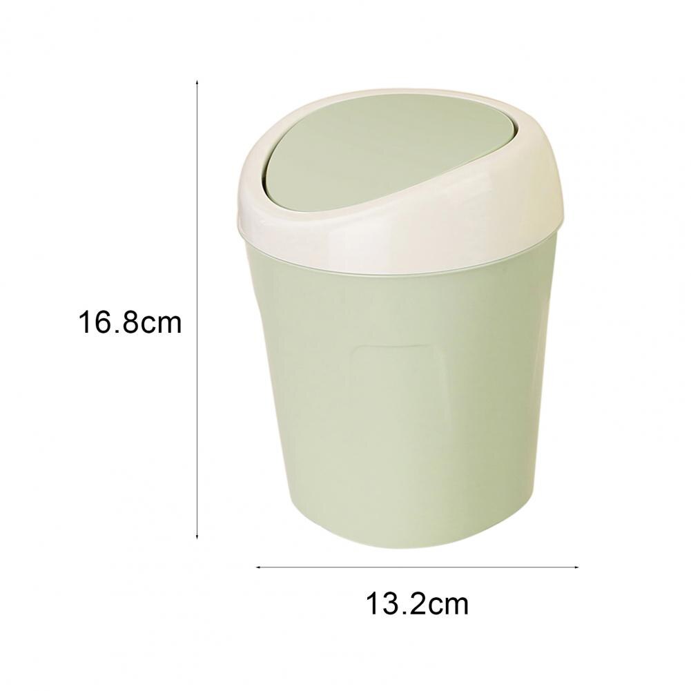 Mini Flip Lid Home Living Room Desktop Bedside Plastic Trash Can Garbage Bin Mini Waste Bins Office Kitchen Storage