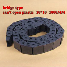 10 mmx 10mm plastkabel trekkkjede wireholder med endekobling lengde 1m til 3d skrivere cnc ruter maskinverktøy