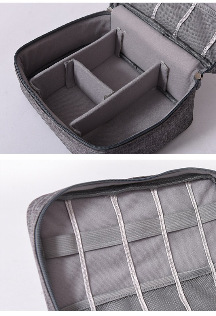 Portable Digital Travel Bag Large Capacity Electronic Organizer Travel Accessories Zipper Digital Device Bag