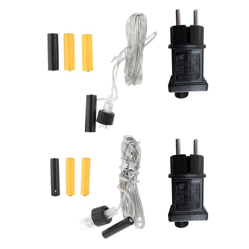 Enchufe de la UE AA AAA Eliminador de batería reemplazar 2x 3x AA Cable de suministro de alimentación por pila AAA para Radio luz LED juguete eléctrico