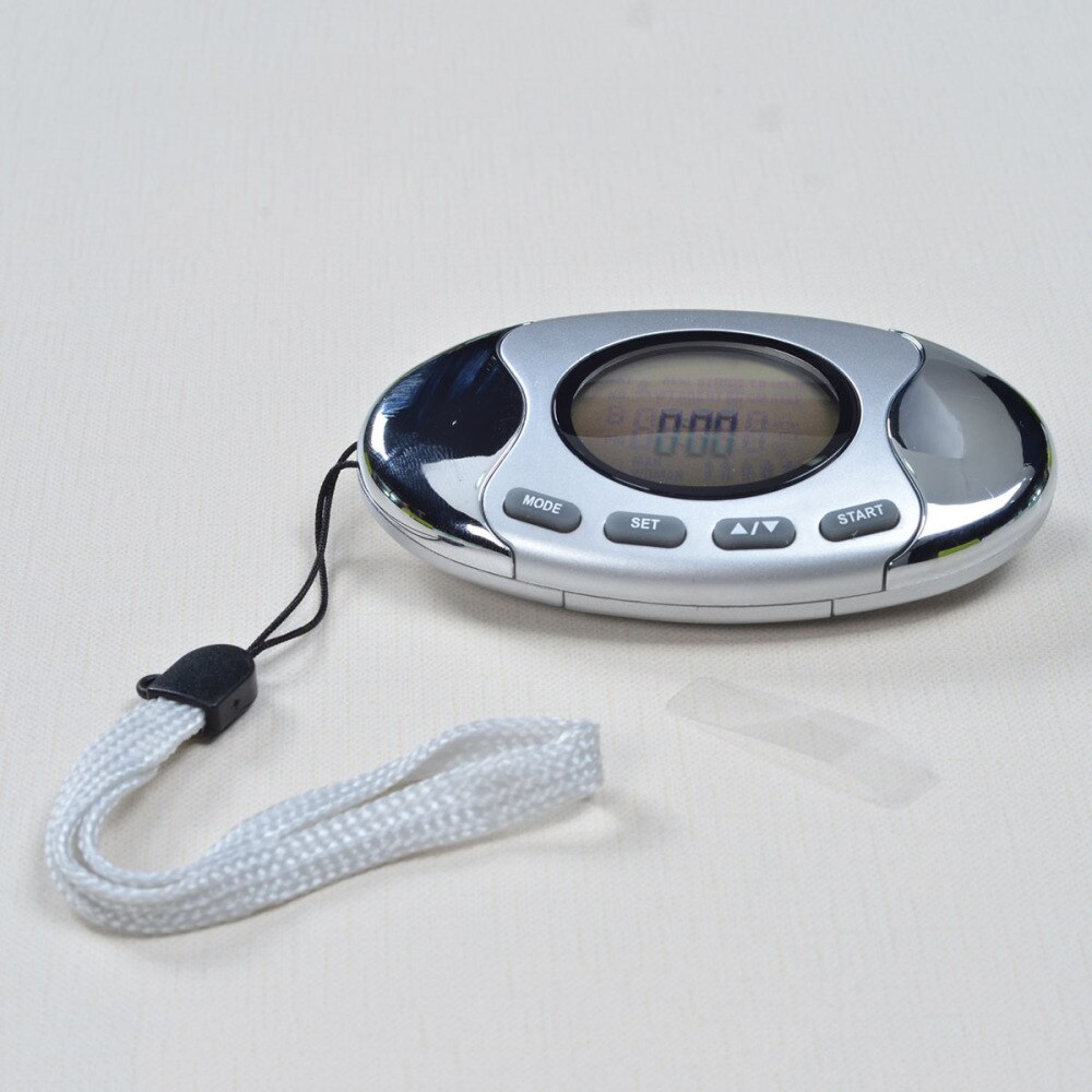 Step Counter Walking 3D Digital Pedometer with Strap Accurately Track Steps and Miles Multi-Function Pocket Pedometer with Advan