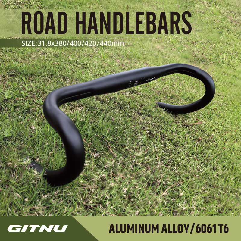 GITNU Aluminium alloy bicycle ROAD HANDLEBARS bike 25.4/31.8x380/400/420/440mm