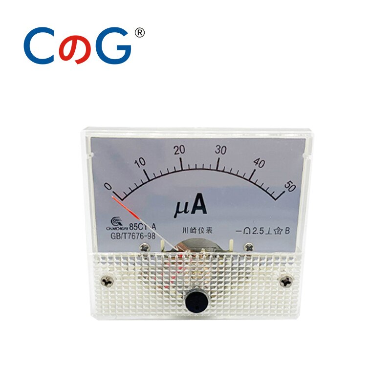 85C1 Ammeter dc Analog Meter Panel Pointer Type 1A 2A 3A 5A 10A 20A 30A mA μA AMP Gauge Current Mechanical Ammeters For Shunt