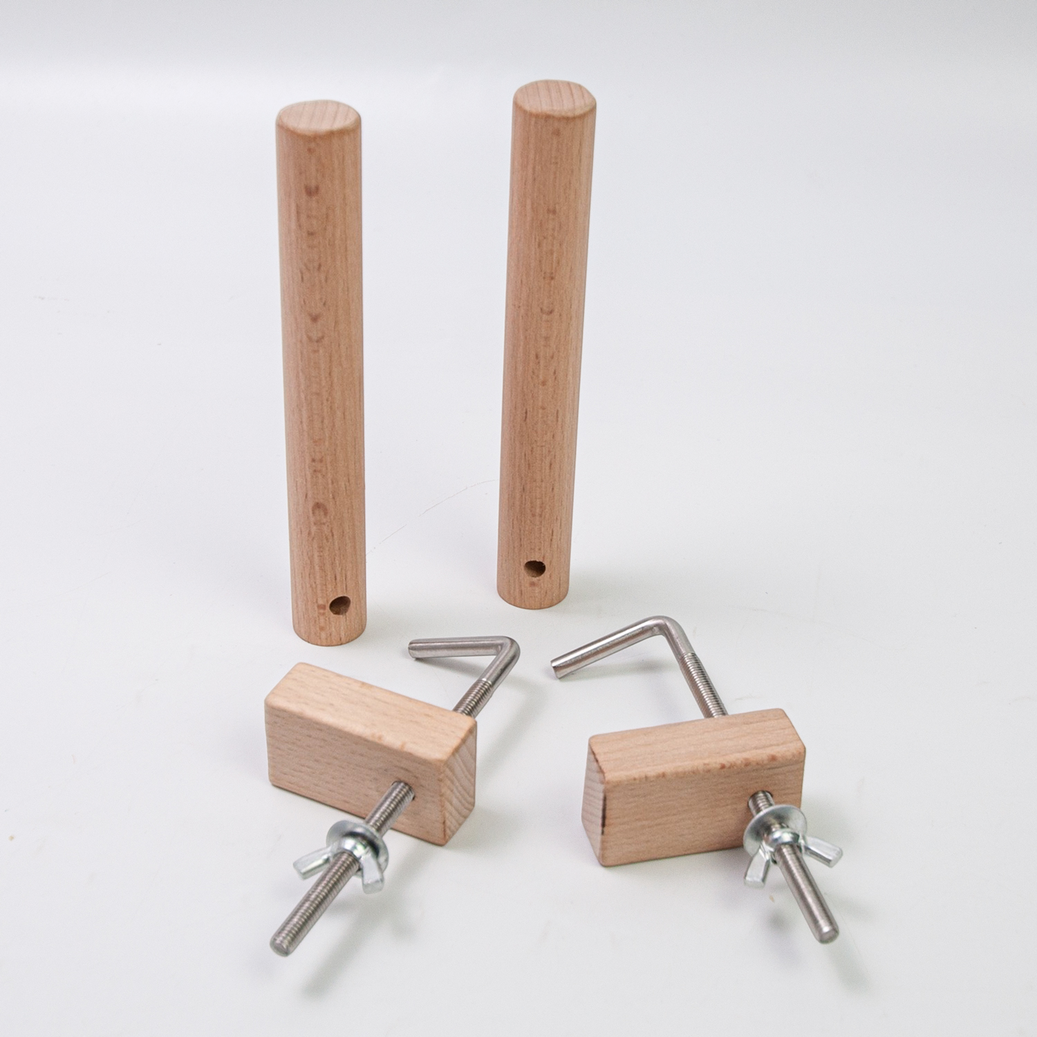 1 zestaw krosna tkackiego uchwyt robić taśmój tkane maszynowo materiały tkackie DIY narzędzia rzemieślnicze, zestaw kołków robić wypaczania klonu narzędzia robić szycia: Jasno szary