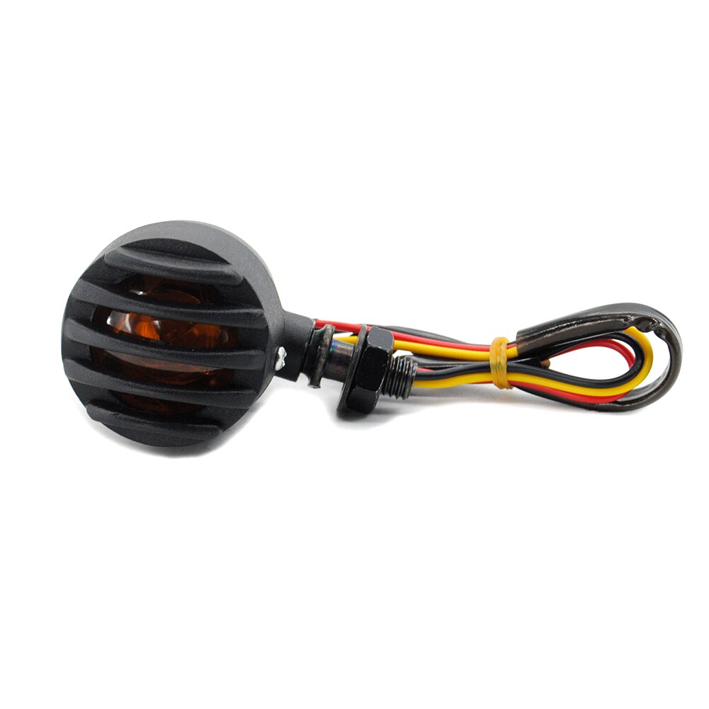 Indicadores de señal de giro para motocicleta, de 12V luz intermitente amarilla, 5W, fácil de instalar, piezas de repuesto de lámpara