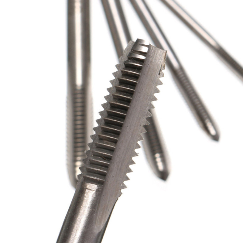 5 st hss maskin skruvgänga metrisk plugg skruv kranar 3mm 4mm 5mm 6mm 8mm m3-m8 set kit skruv gäng kran borr  m3 m4 m5 m6 m8