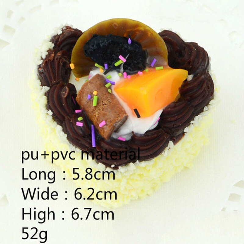 1pc kunstige mad kage snack dessert fest dekoration mini model boligindretning bryllupsfest fotografering rekvisitter gør-det-selv tilbehør
