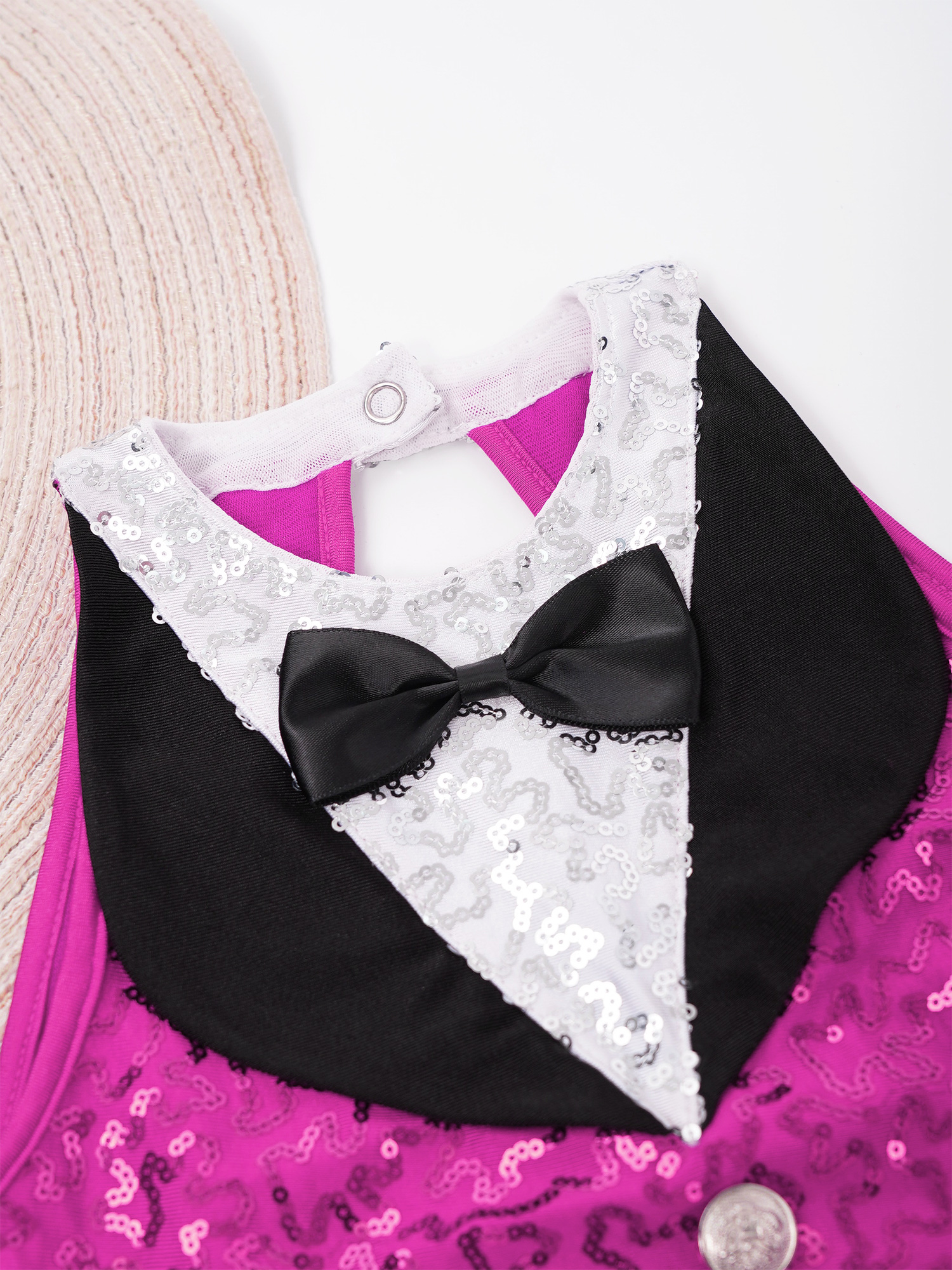 Children Girls Latin Jazz Dance Cha-cha Samba Stage Performance Costume Sleeveless Shiny Sequin Tassel Boyshorts Dress Dancewear