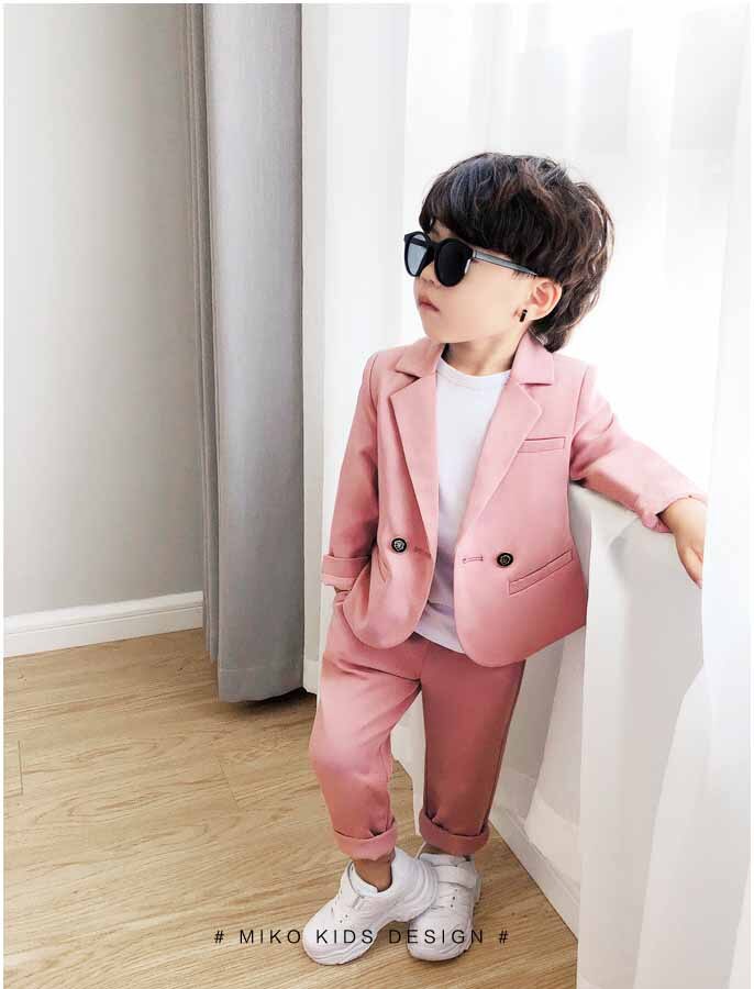 Bruiloft Jongen Kostuum Blazer Broek 2 Stuk Jurk Kinderen Jongen Trouwpak Herfst Kids Jongen Pak Outfit Set
