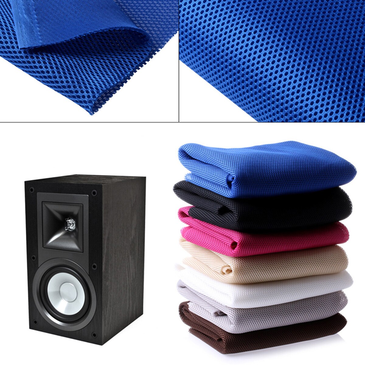 Speaker Mesh Speaker Grill Cloth Stereo Grille Fabric Dustproof Audio Cloth Sound Box Accessory Speaker Accessories
