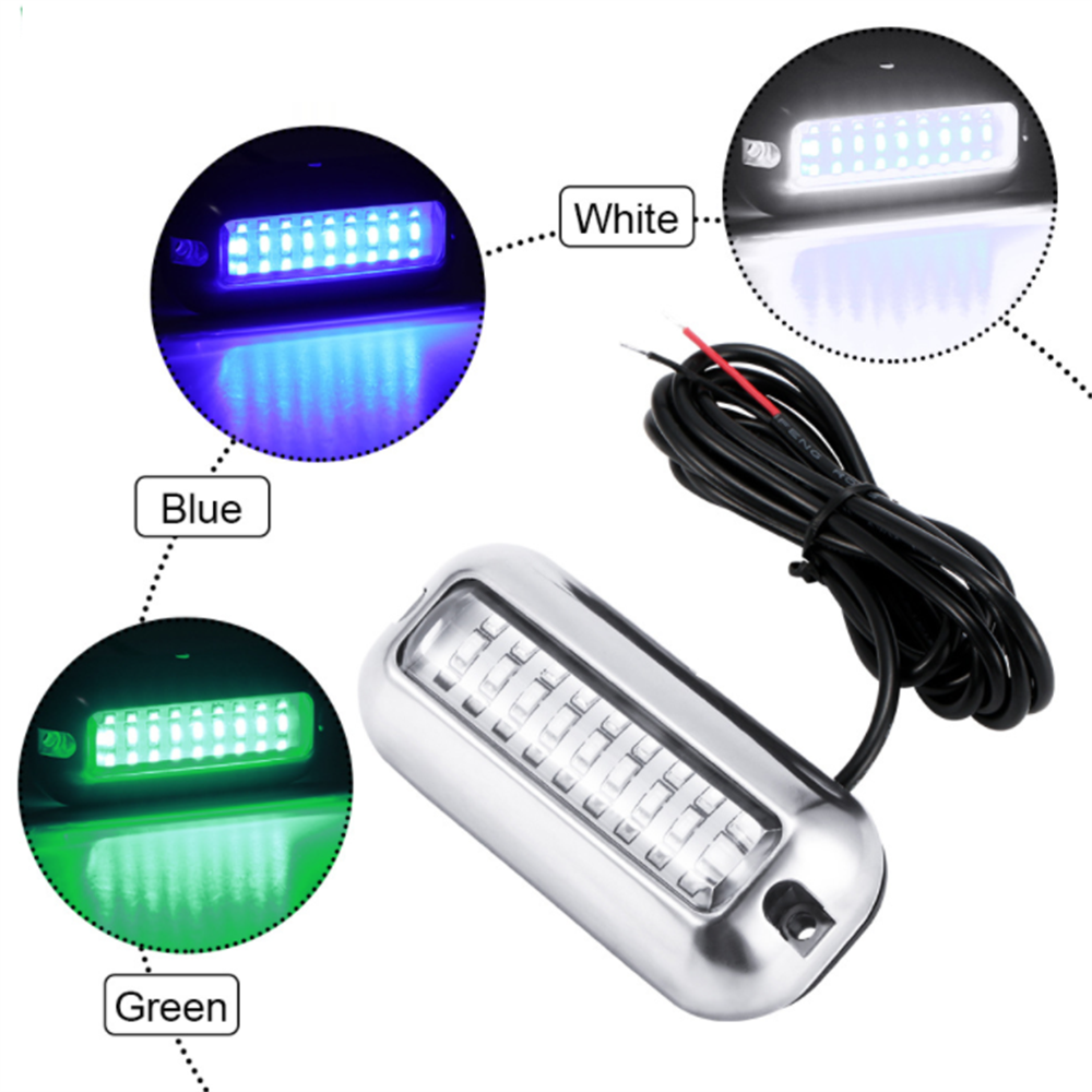 27 42 Led Rvs Boot Bovenlicht Onderwater Ponton Marine Boot Accessoires Licht Waterdichte Marine Licht