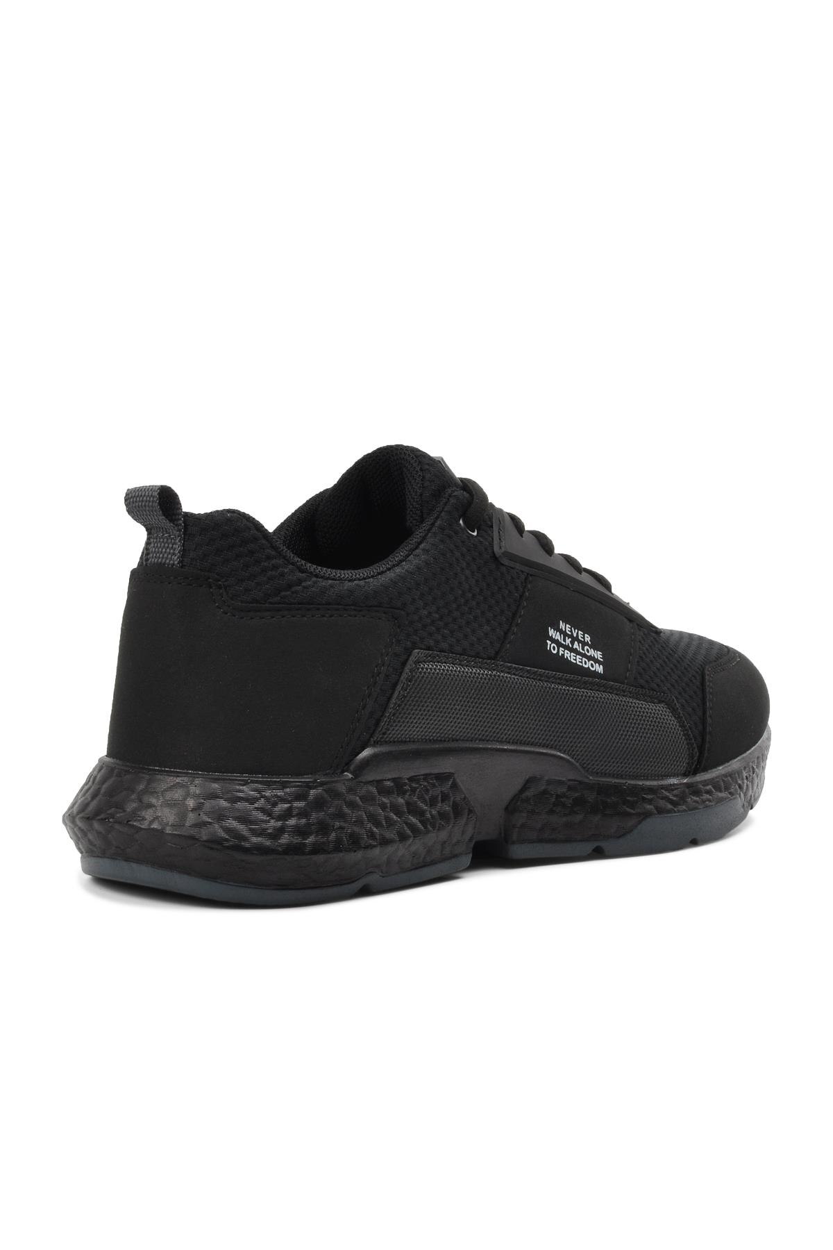 Loopbrug Parma Zwart-Zwart Heren Mesh Sneakers