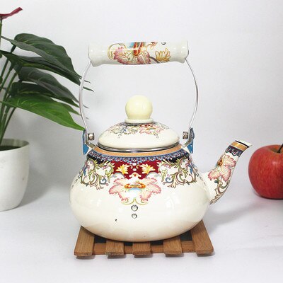 Porzellan Emaille Wasserkocher - 1.5L