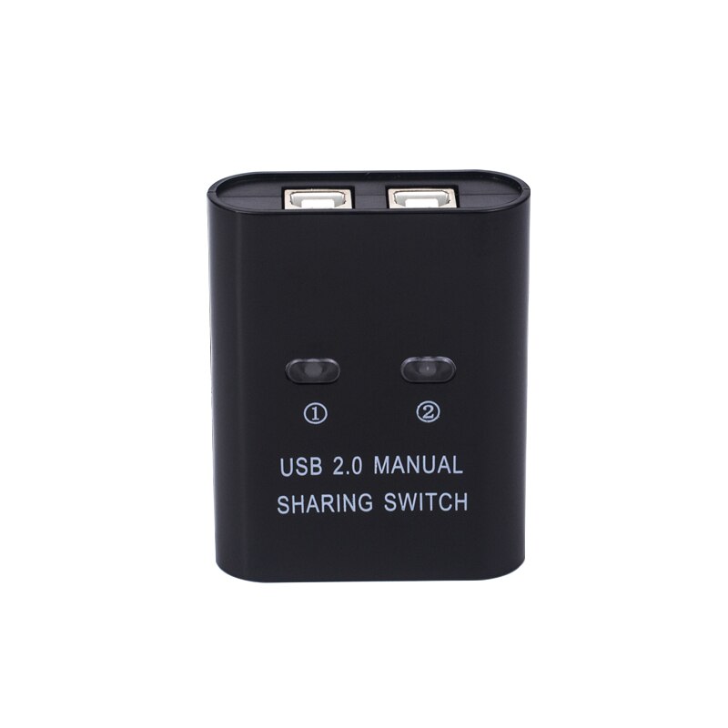 USB Manual Switch 2 Port usb2.0 hub Two Computers Share U Disk Printer Device Two In One Out USB2.0 Sharer