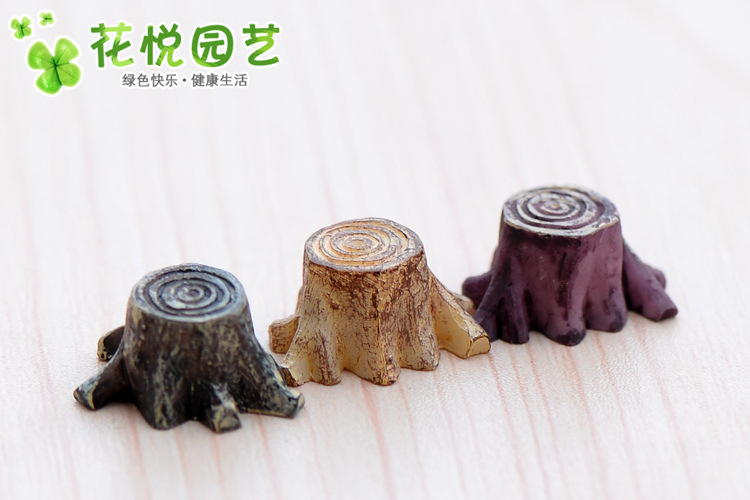 3pcs/Set Vintage Blue Mini Mushroom House Miniature Mini Craft Fairy Garden Micro Landscaping Decor Home Decoration Accessories: Gold