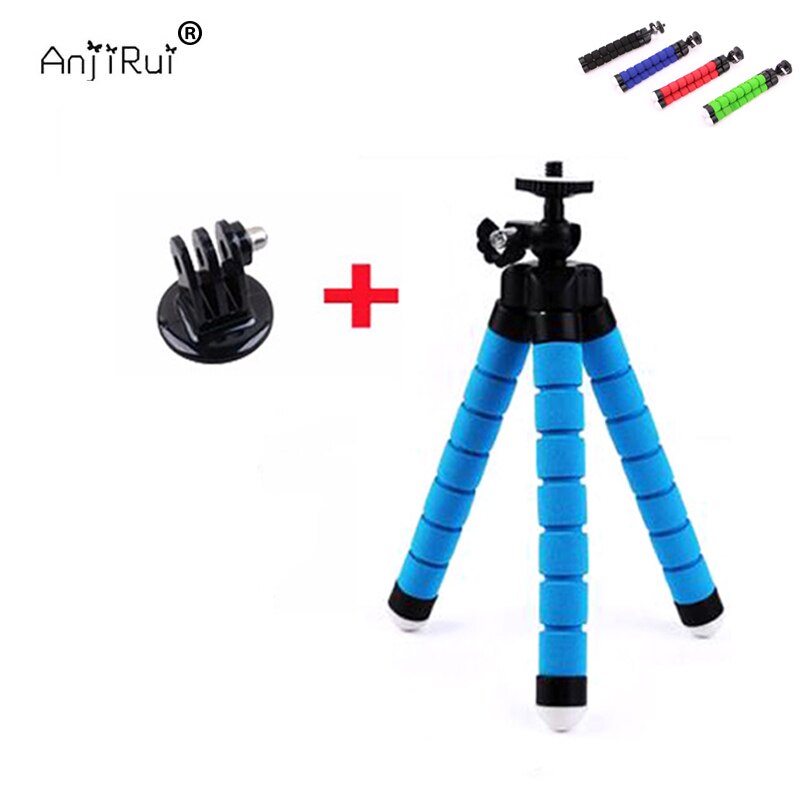 Go pro flexibel mini statief voor go pro digitale telefoon en adapter voor gopro hero 4 3+  hd xiaomi yi camera en mobiele telefoonstandaard
