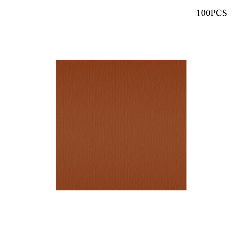 100 stk 10 x 10cm diy mad aluminiumsfolier papir chokolade slik fødselsdag indpakning folie papir klistermærke jul halloween slik papir: Kaffe