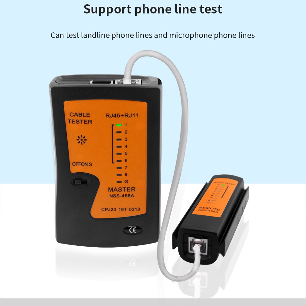 Tishric lan-tester nss -468a dual-interface  rj11 rj45 kabel-tracker leitungsfinder verkabelungs-netzwerkkabeltester netzwerkwerkzeuge