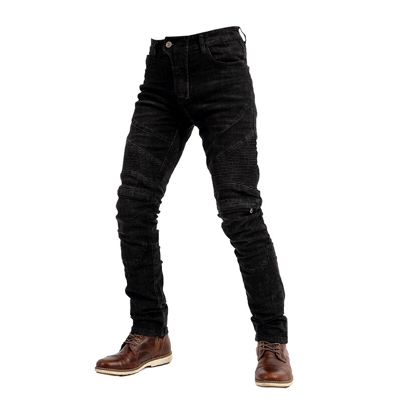 Motorsykkel bukser kne med glidelås beltebeskytter motorsykkel motorsykkel denim jeans bukser terrengsykkelbukser