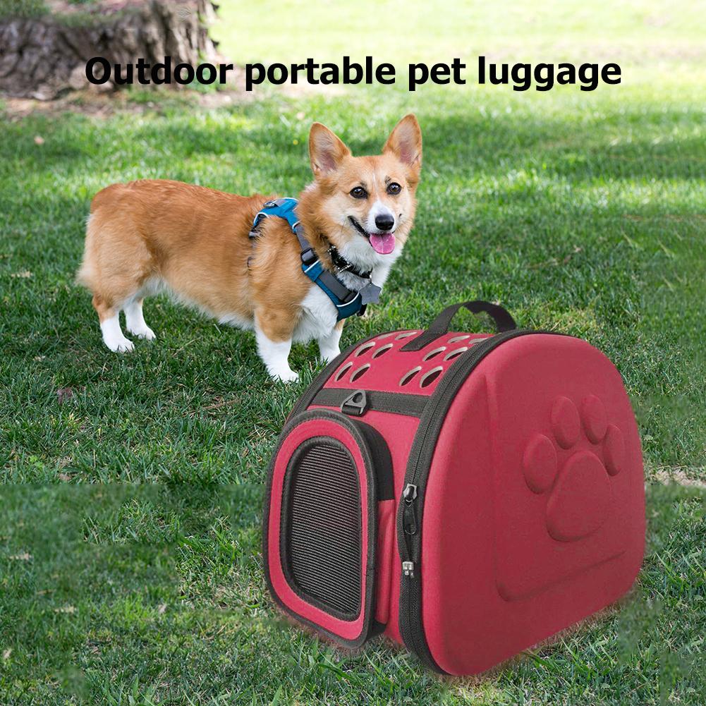 Bolsa de transporte perro para exteriores, jaula plegable para perros y gatos, cajón plegable, bolsa de plástico, bolsa de transporte, suministros para mascotas