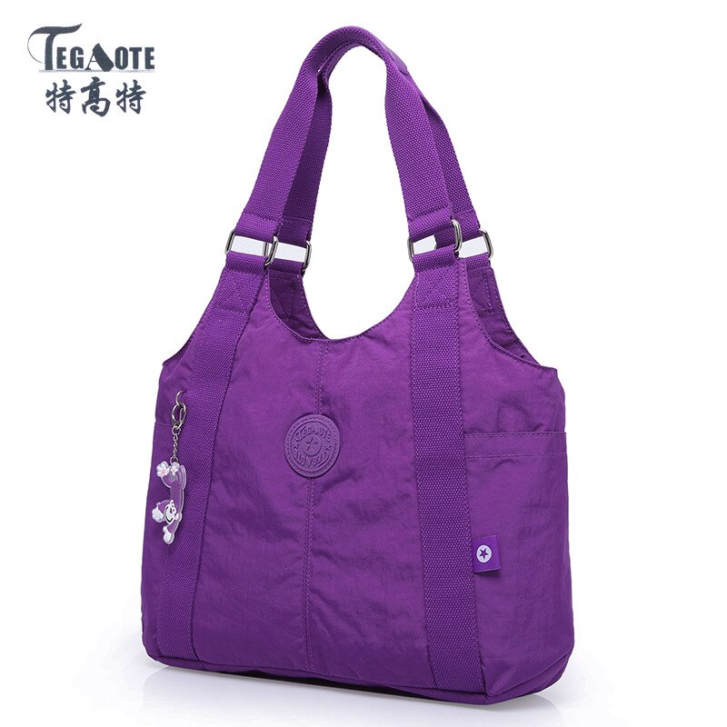 TEGAOTE Girl Shoulder Messenger Bag Handbags for Women Luxury Handbag Top-handle Bags Casual Bolsa Feminina Mujer: purple