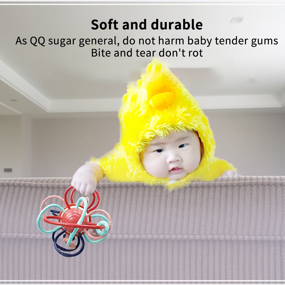 Baby Speelgoed Voor Peuters 0 12 Maanden Jongens Meisjes Baby Bed Rammelaar Bel Zachte Bijtring Plastic Activiteit Spel Bal